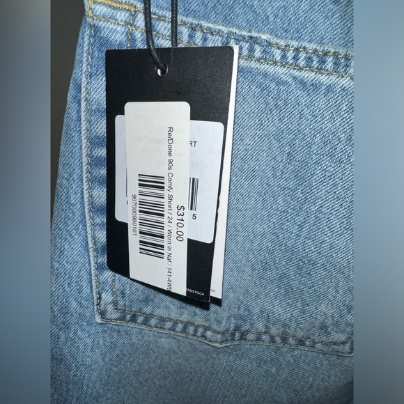 Re/Done Denim 90’s Comfy Short Size 24 - Picture 4 of 9